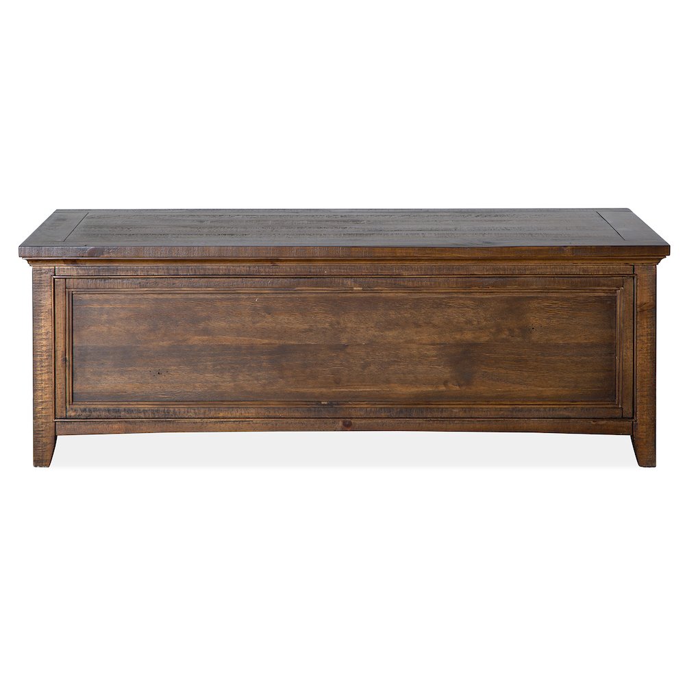 Bay Creek Toasted Nutmeg Lift Top Storage Cocktail Table With Casters. Picture 5