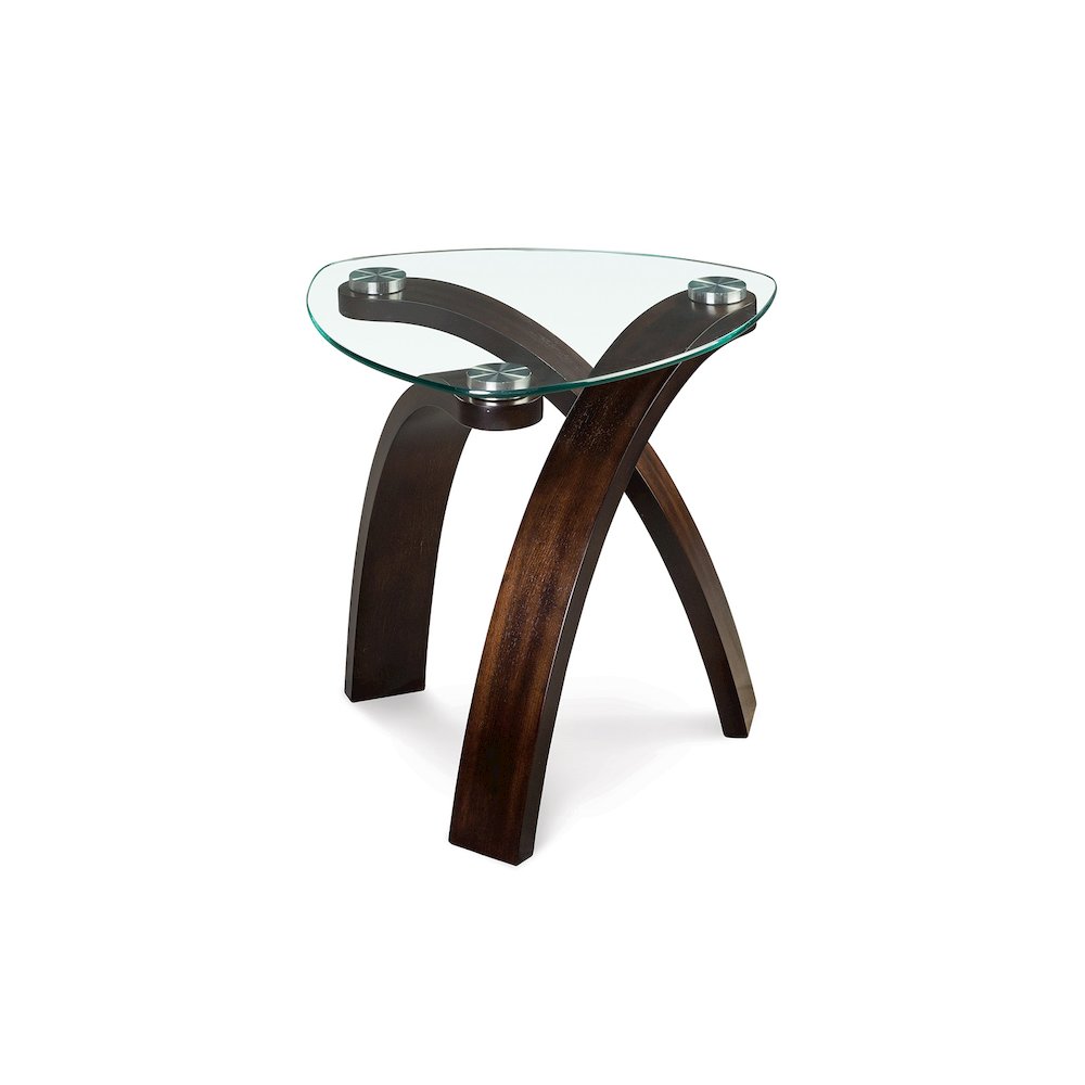 Allure Hazelnut Oval End Table. Picture 1