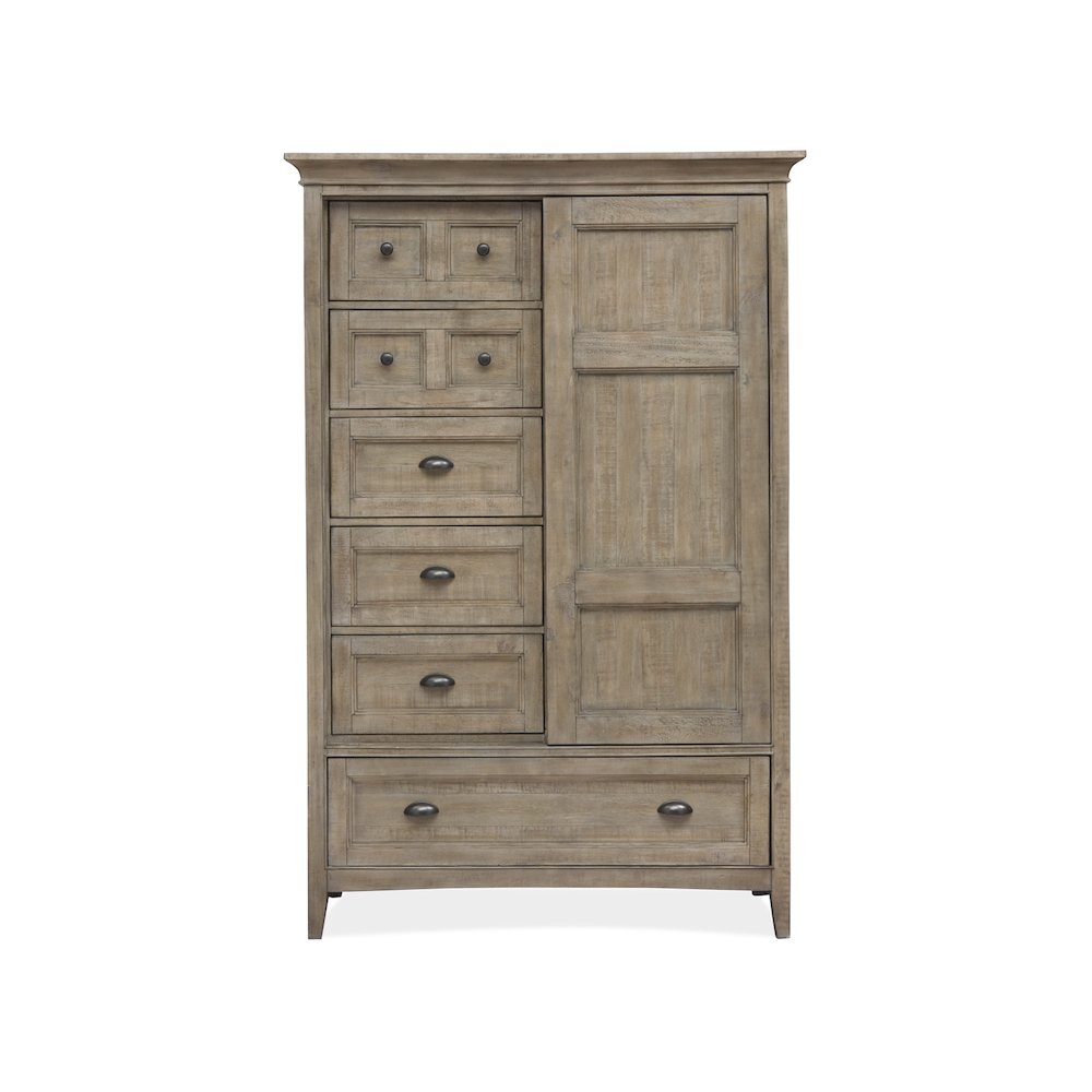 Paxton Place Dovetail Grey Door Chest. Picture 2