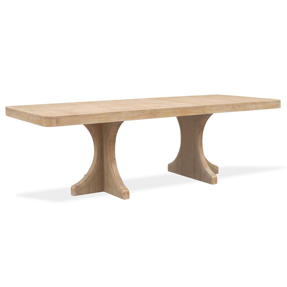 Somerset Butternut Extendable Trestle Dining Table. Picture 3