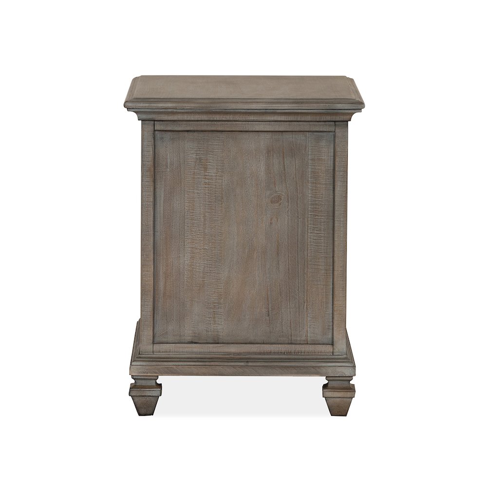 Lancaster Dovetail Grey Chairside End Table. Picture 4