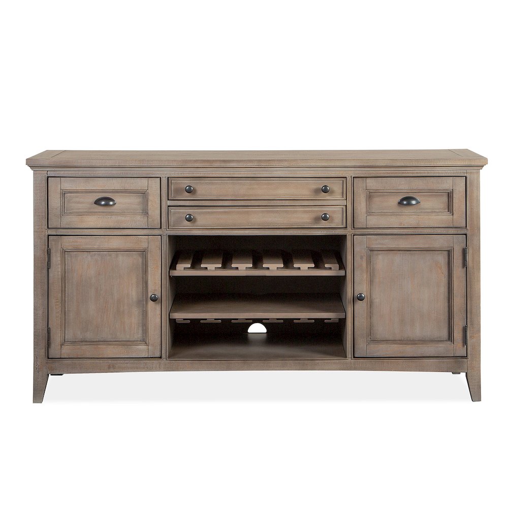 Paxton Place Dovetail Grey Buffet. Picture 2