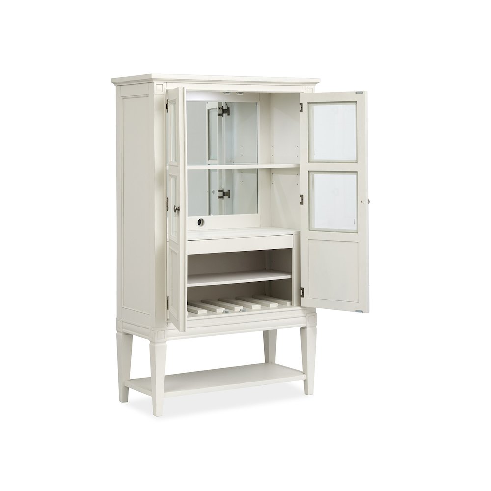 Willowbrook Egg Shell White Display Cabinet. Picture 4