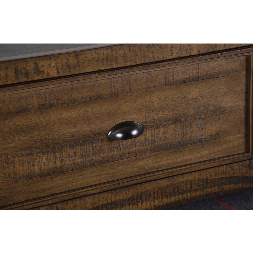 Bay Creek Toasted Nutmeg Drawer Dresser With Landscape Mirror. Picture 9