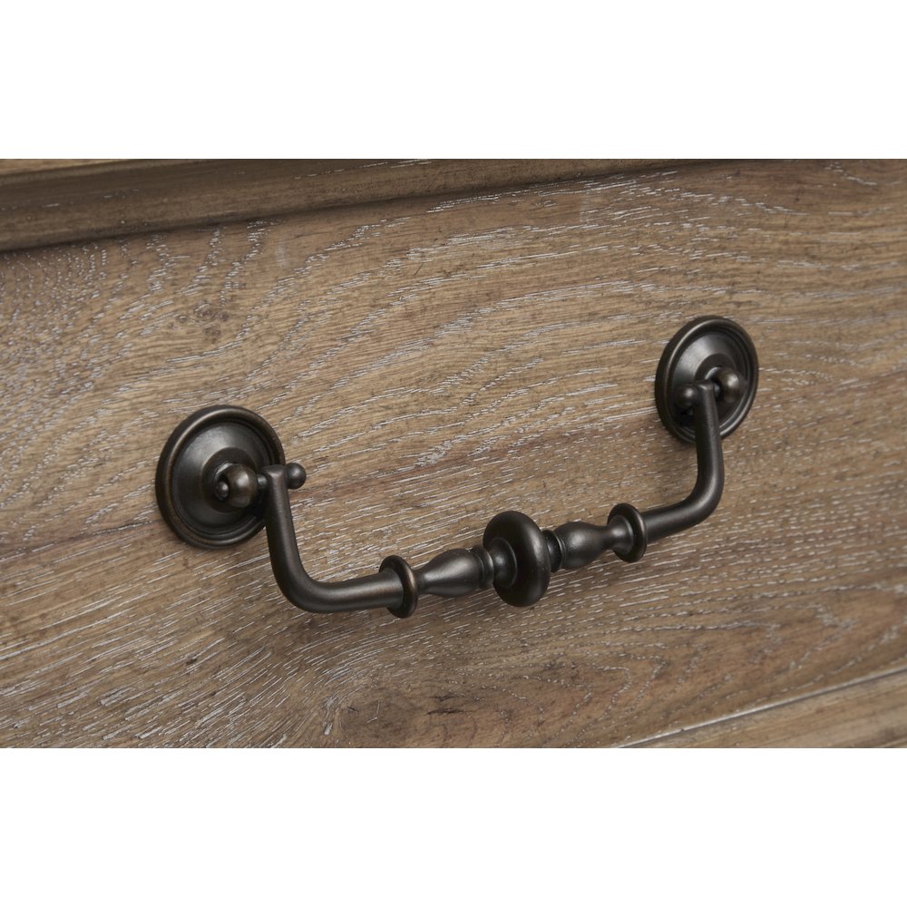 Adler Court Florentine Walnut Queen Panel Storage Bed. Picture 6