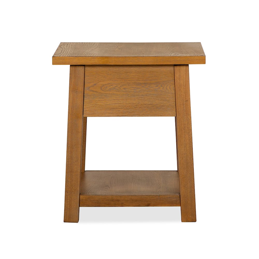Lindon Belgian Wheat Drawer End Table. Picture 4