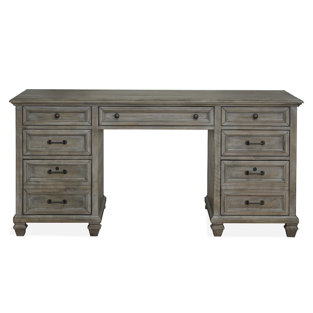 Lancaster Dovetail Grey Executive Desk. Picture 2