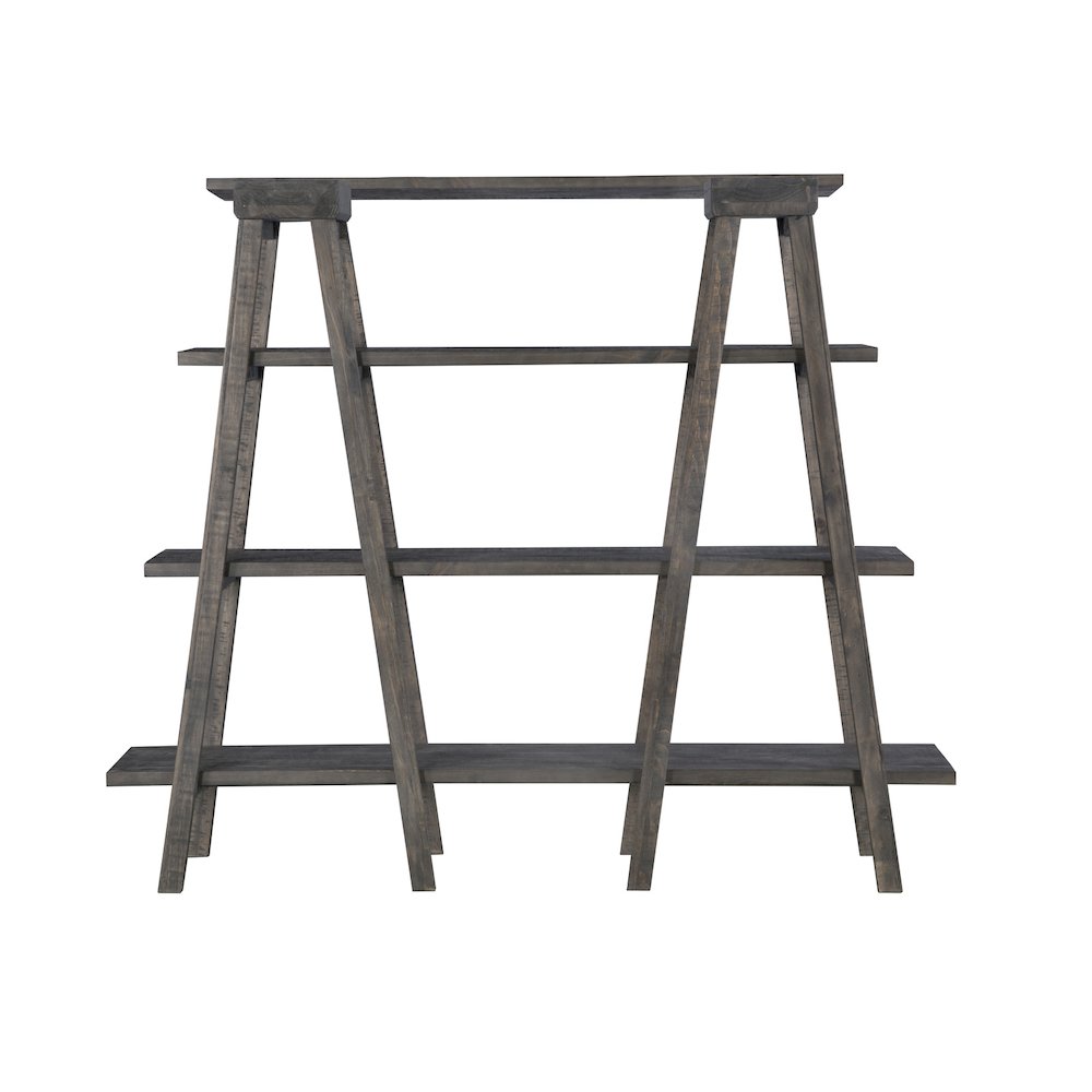 Sutton Place Weathered Charcoal Bookshelf. Picture 2
