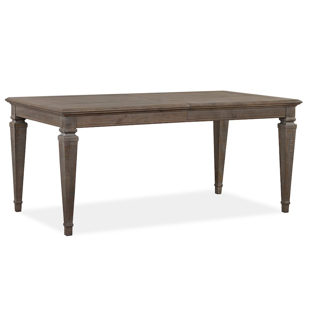 Lancaster Dovetail Grey Extendable Rectangular Dining Table. Picture 4