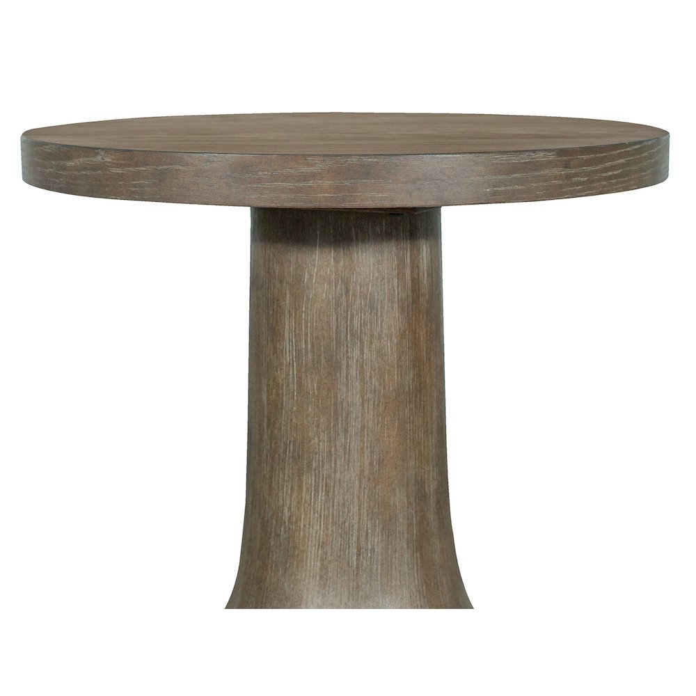 Bosley Lt. Brown Porpoise Round Accent Table. Picture 4