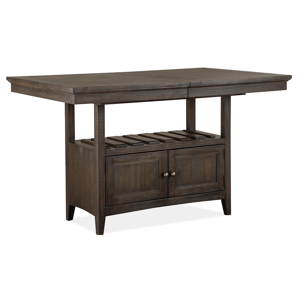 Westley Falls Graphite Extendable Counter Height Dining Table. Picture 1