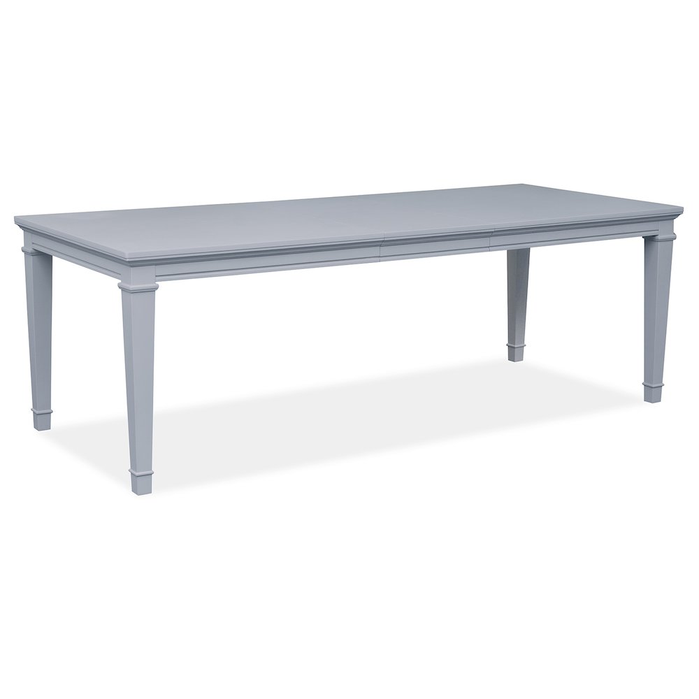 Charleston Harbor Gray Grey Extendable Rectangular Dining Table. Picture 5