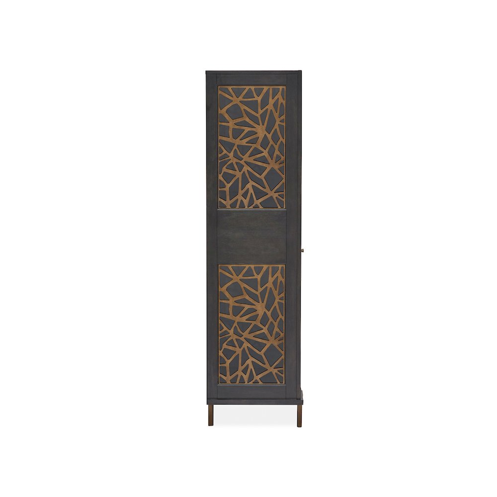 Ryker Nocturn Black And Coventry Grey Display Cabinet. Picture 3