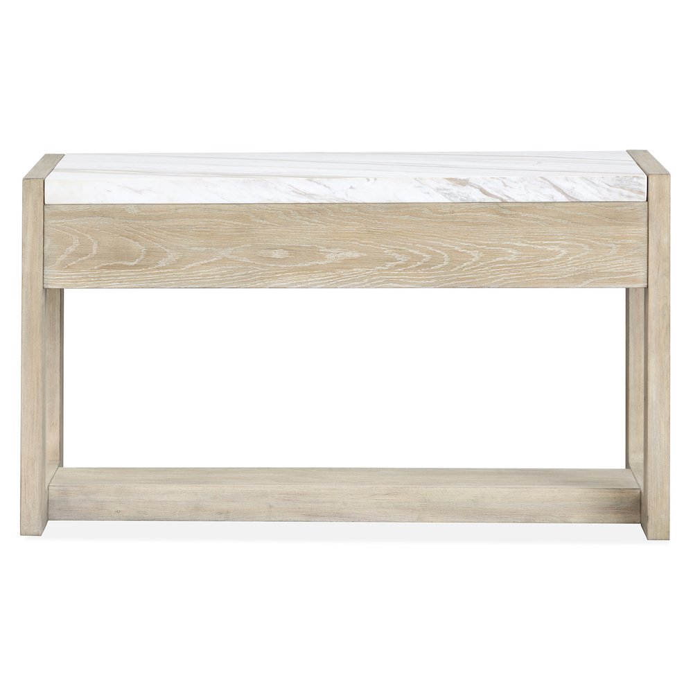 Preston Gallery Buff And Antique Silver Rectangular Sofa Table. Picture 5