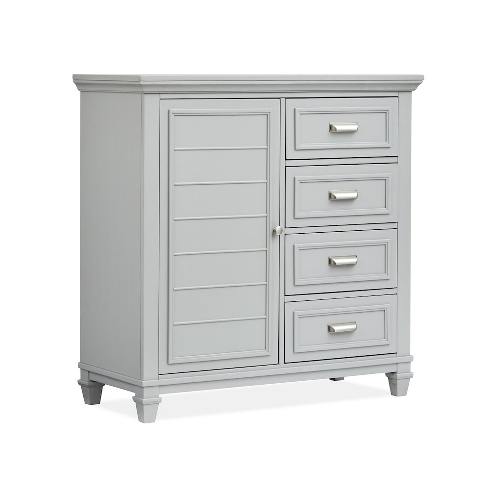 Charleston Harbor Gray Grey Door Chest. Picture 1