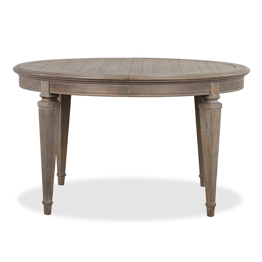 Lancaster Dovetail Grey Extendable Round Dining Table. Picture 3