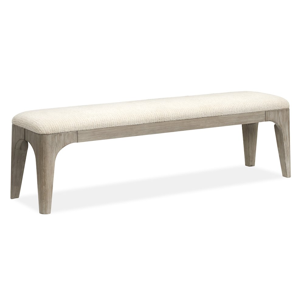 Braelyn Dorian Grey Long Bench. Picture 1