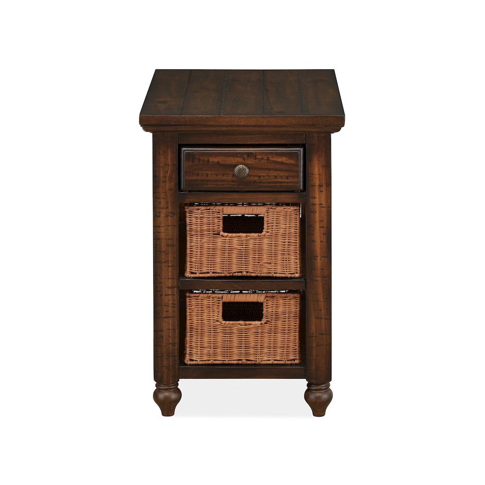 Cottage Lane Coffee Rectangular Chairside End Table. Picture 2