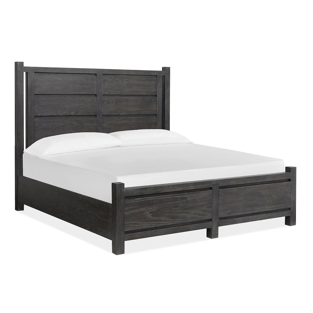 Plum Creek Ravenwood Black California King Panel Bed. Picture 1