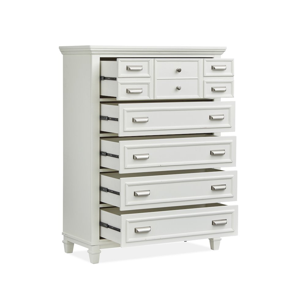 Charleston White Dove White Drawer Chest. Picture 4