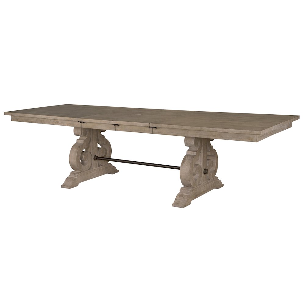 Tinley Park Dove Tail Grey Extendable Rectangular Dining Table. Picture 2