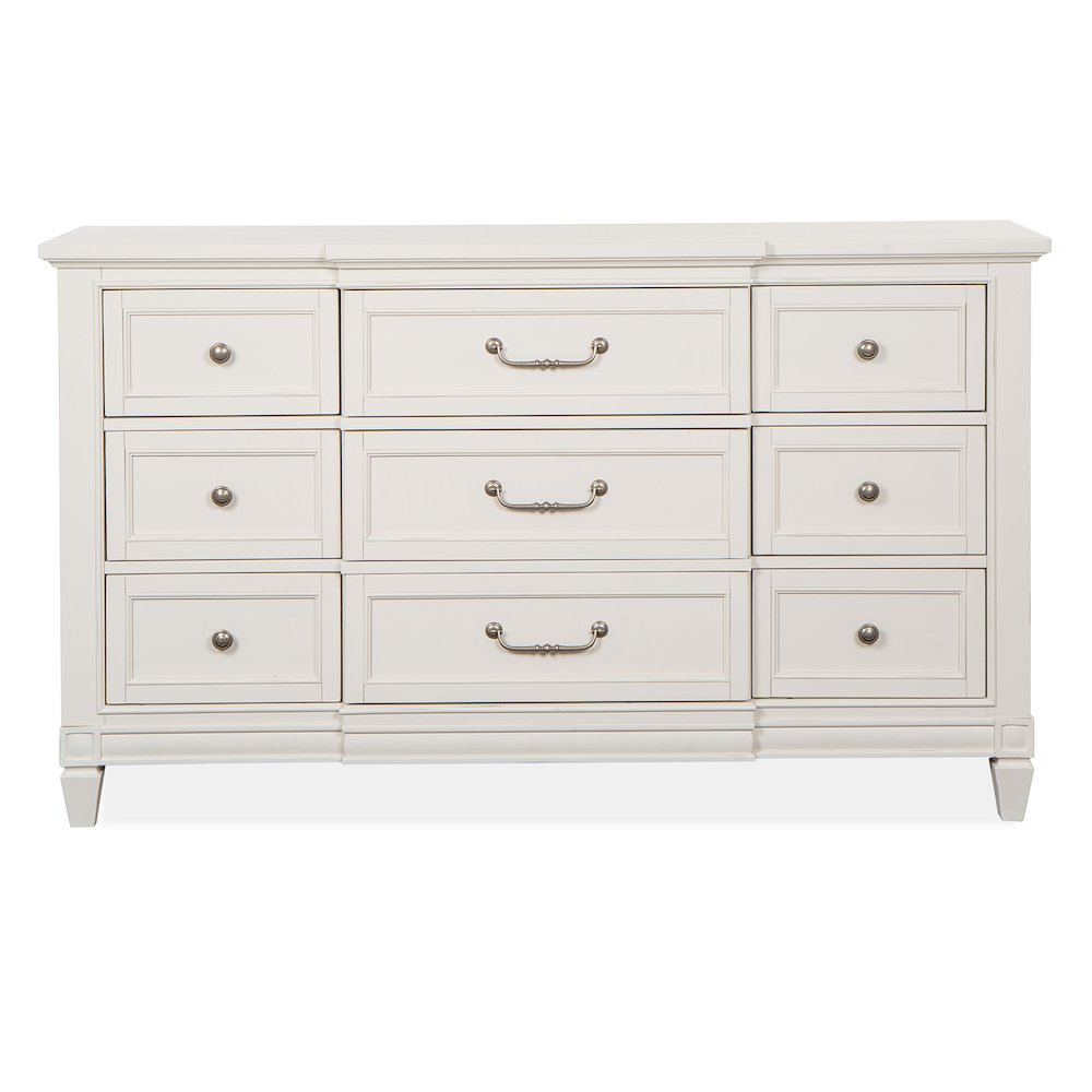 Willowbrook Egg Shell White With Slight Rub Through Drawer Dresser. Picture 2