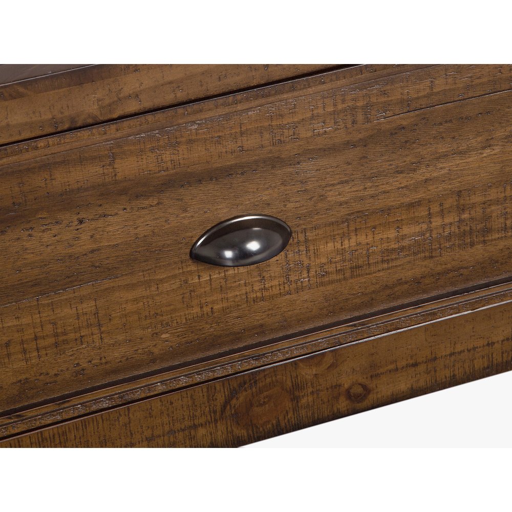 Bay Creek Toasted Nutmeg Queen Panel Storage Bed. Picture 8