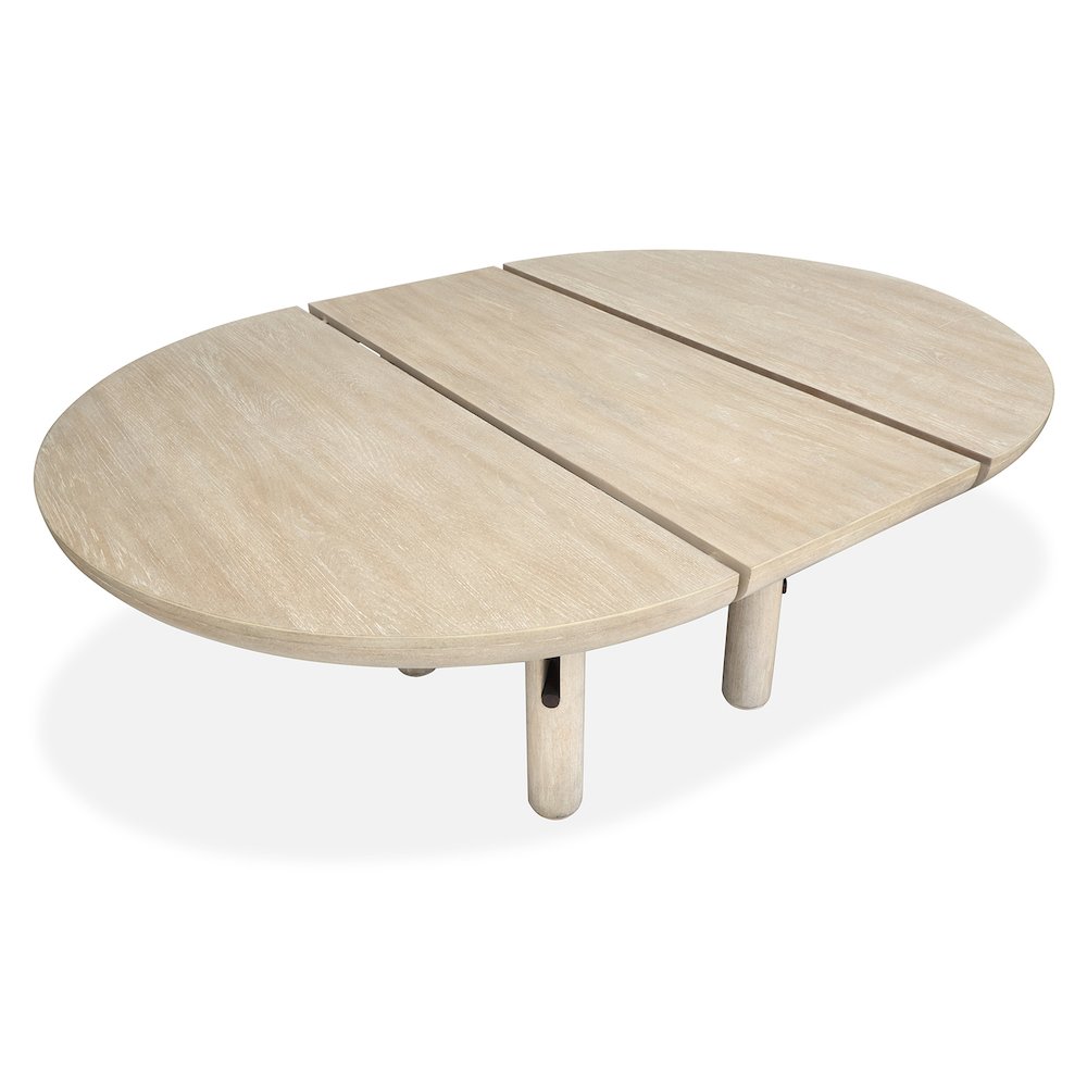 Sunset Cove Sanibel Brown Extendable Round Dining Table. Picture 6