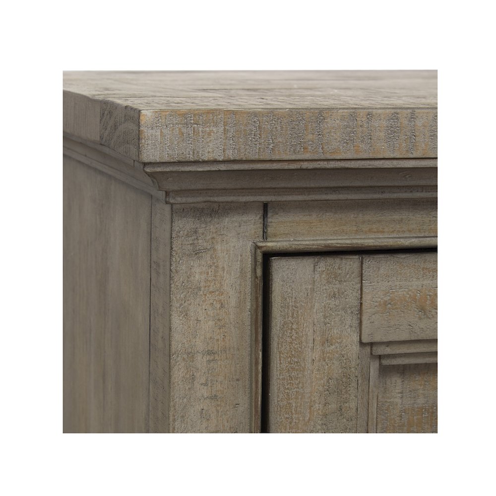 Paxton Place Dovetail Grey Drawer Nightstand. Picture 8