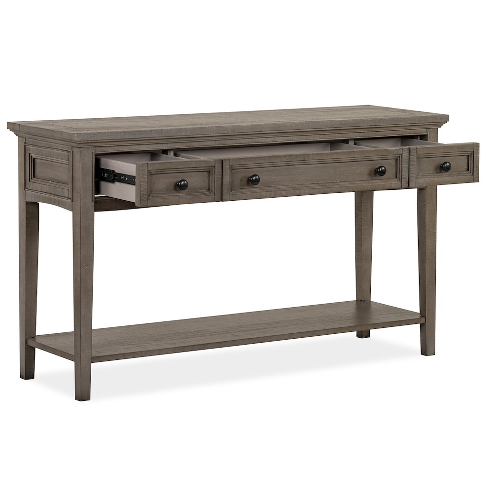 Paxton Place Dovetail Grey Rectangular Sofa Table. Picture 5