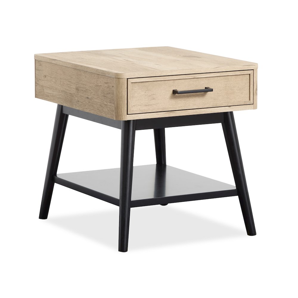 Fletcher Driftwood Rectangular End Table. Picture 1