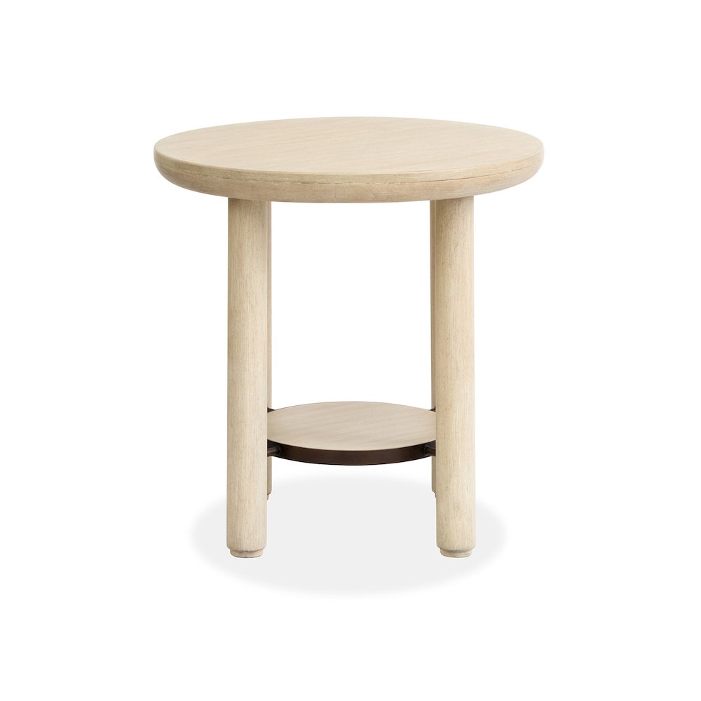 Sunset Cove Sanibel Brown Round End Table. Picture 4