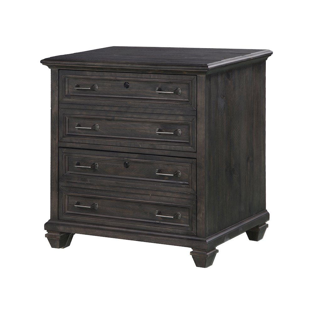 Sutton Place Weathered Charcoal Lateral File. Picture 1