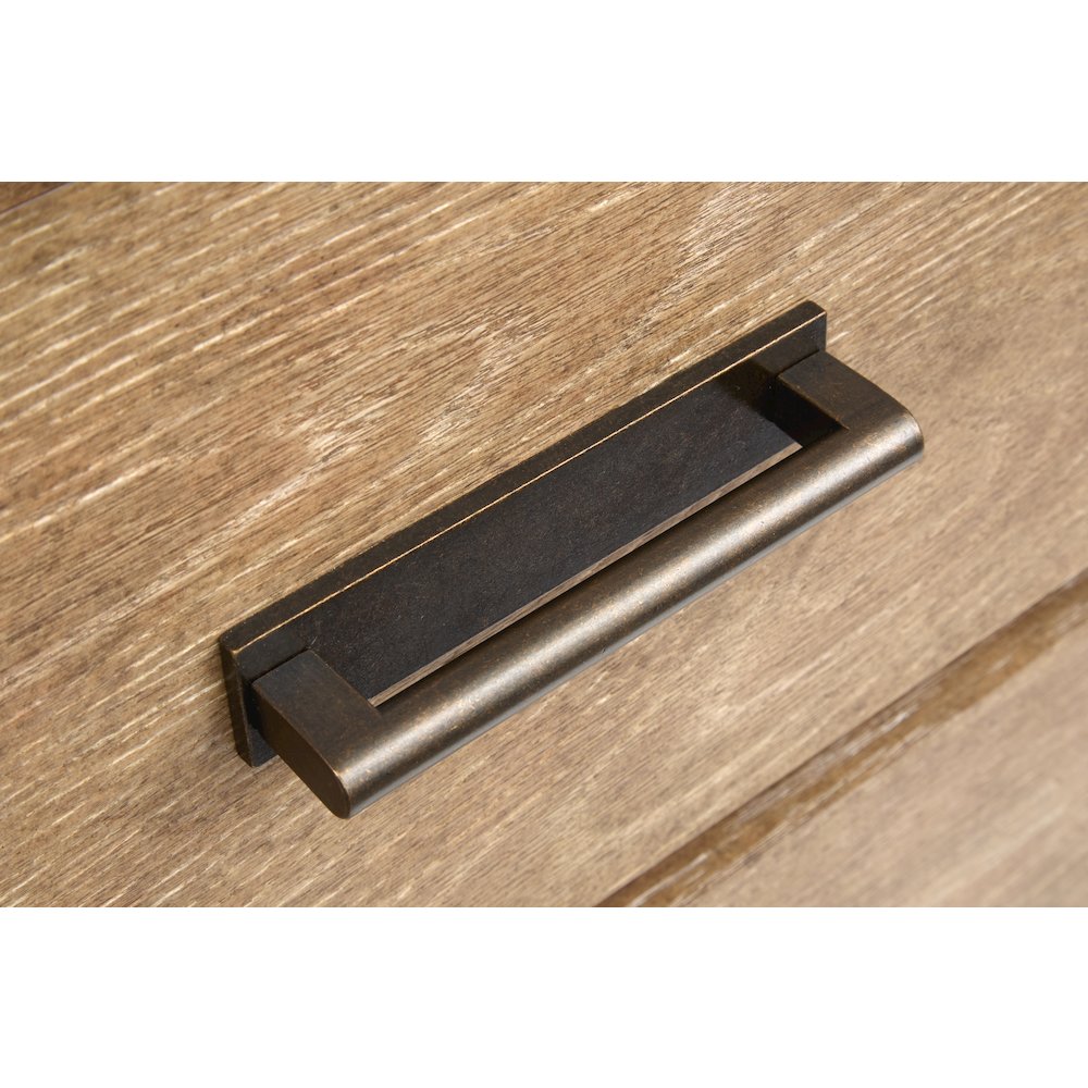 Plum Creek Sierra Brown Queen Upholstered Panel Storage Bed. Picture 5