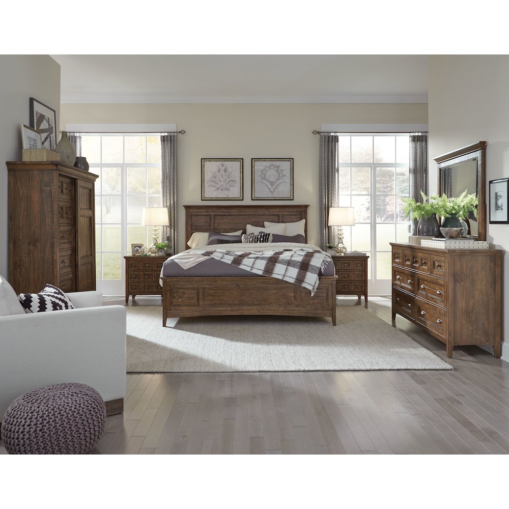 Bay Creek Toasted Nutmeg Queen Panel Bed. Picture 7