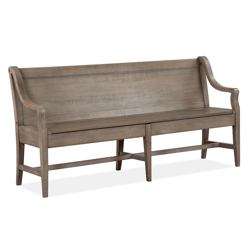 Paxton Place Dovetail Grey Bench. Picture 1