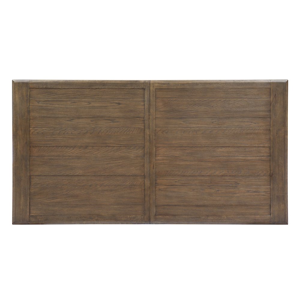 Roxbury Manor Homestead Brown Extendable Rectangular Dining Table. Picture 7
