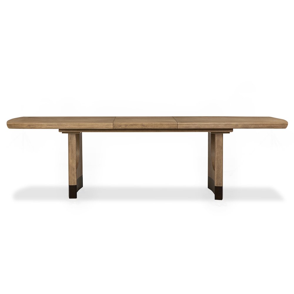 Tristan Swiss Coffee Extendable Trestle Dining Table. Picture 6