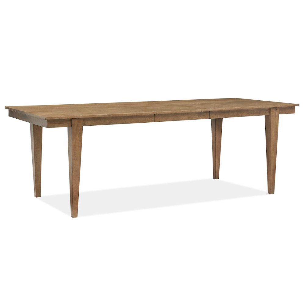 Lindon Belgian Wheat Extendable Rectangular Dining Table. Picture 4