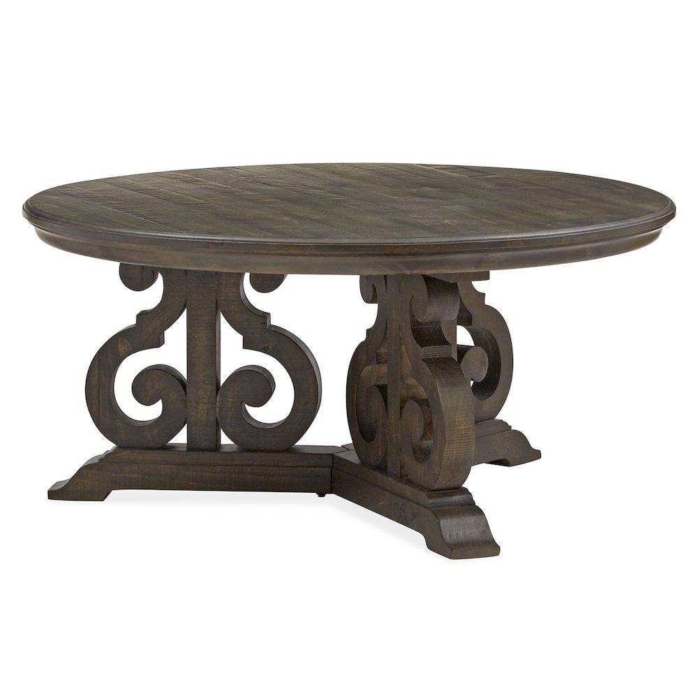 Bellamy Peppercorn Round Cocktail Table. Picture 1