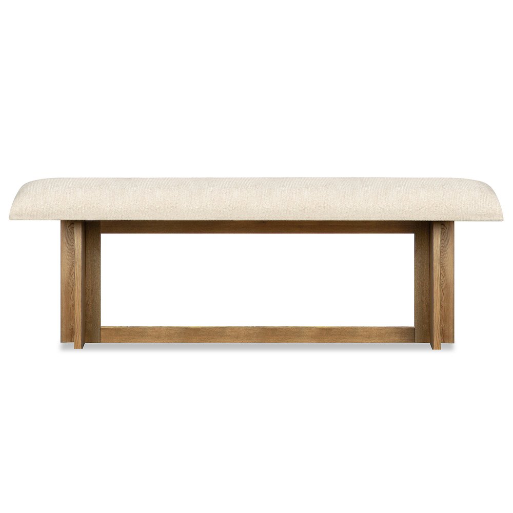 Marcel Harvest Brown Bench. Picture 1