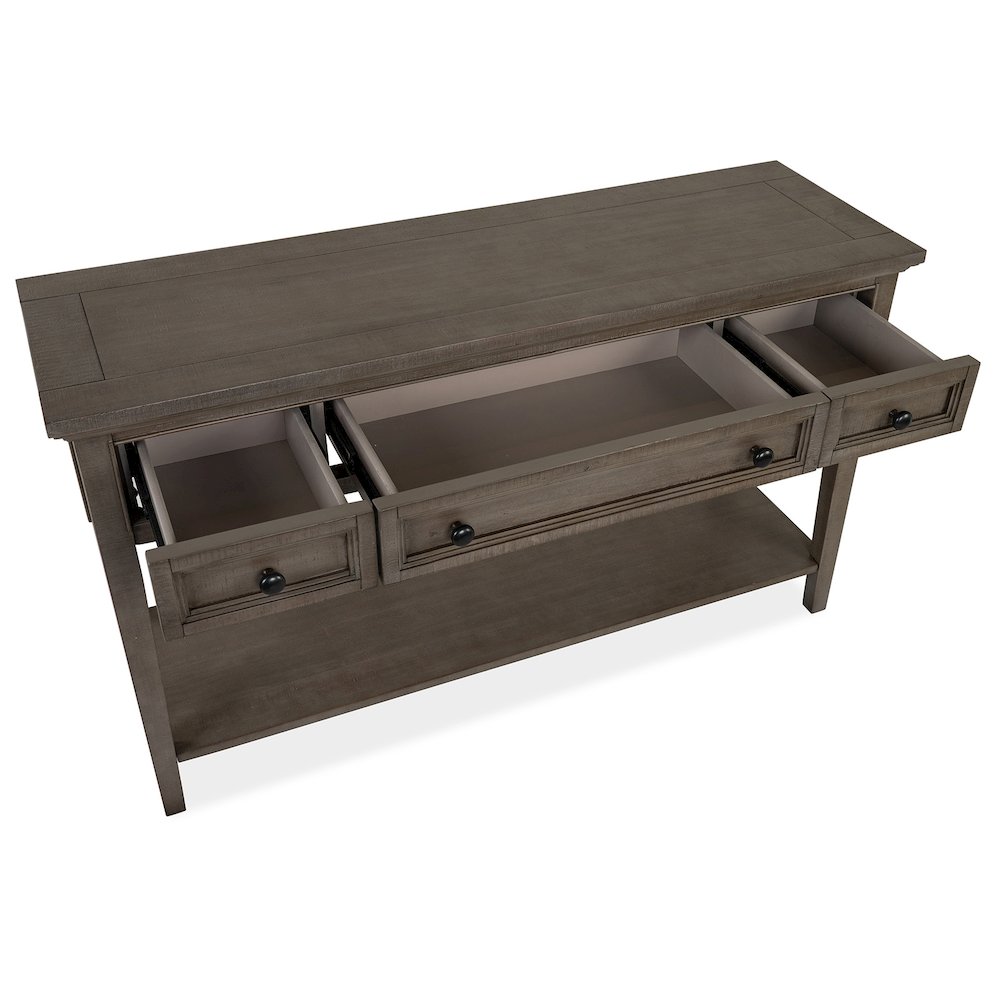 Paxton Place Dovetail Grey Rectangular Sofa Table. Picture 6