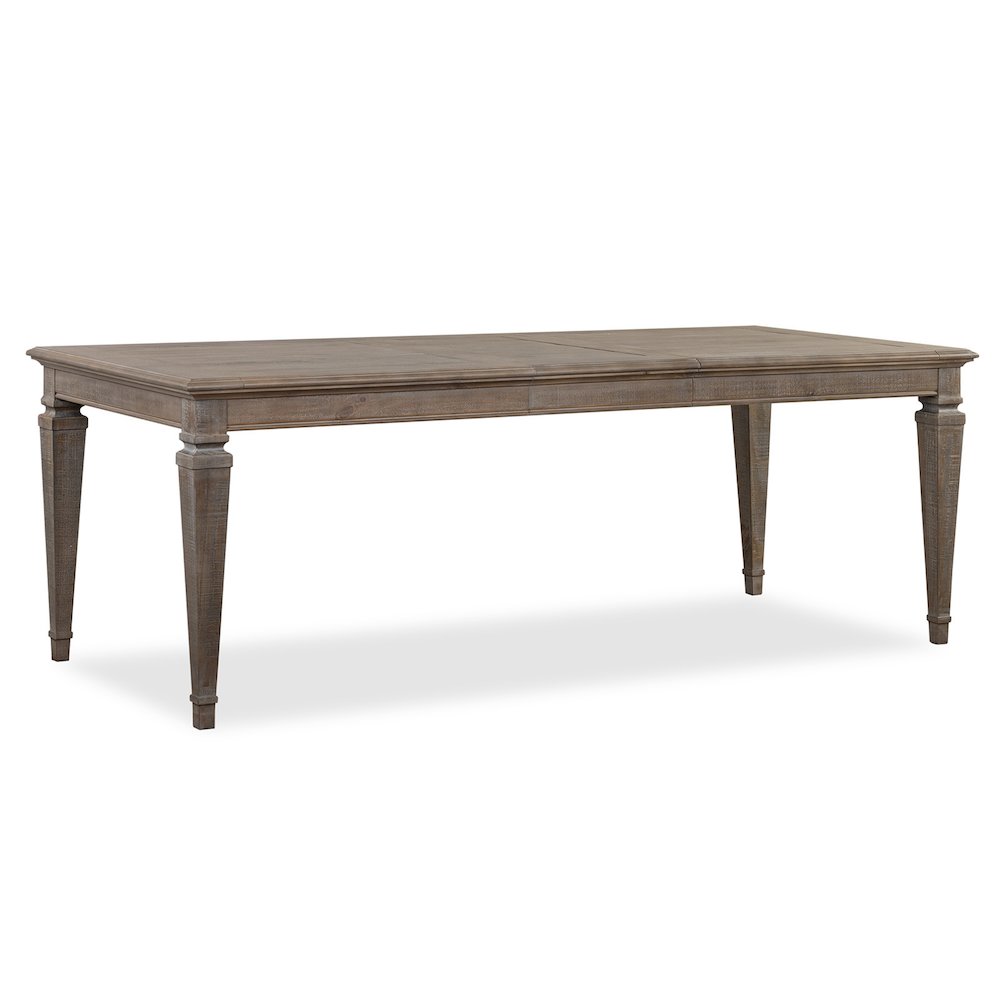 Lancaster Dovetail Grey Extendable Rectangular Dining Table. Picture 1