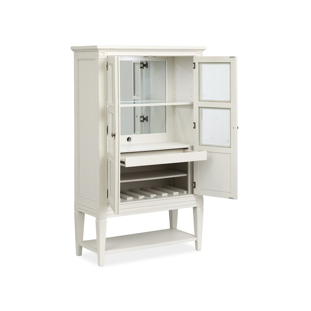 Willowbrook Egg Shell White Display Cabinet. Picture 5