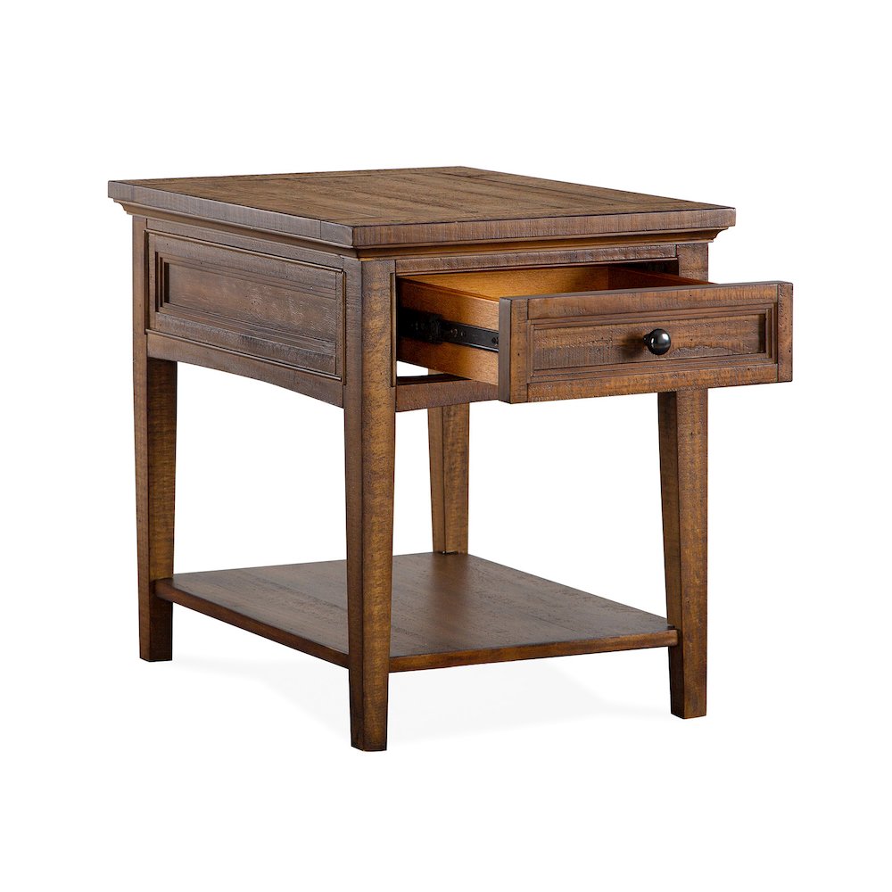Bay Creek Toasted Nutmeg Rectangular End Table. Picture 5