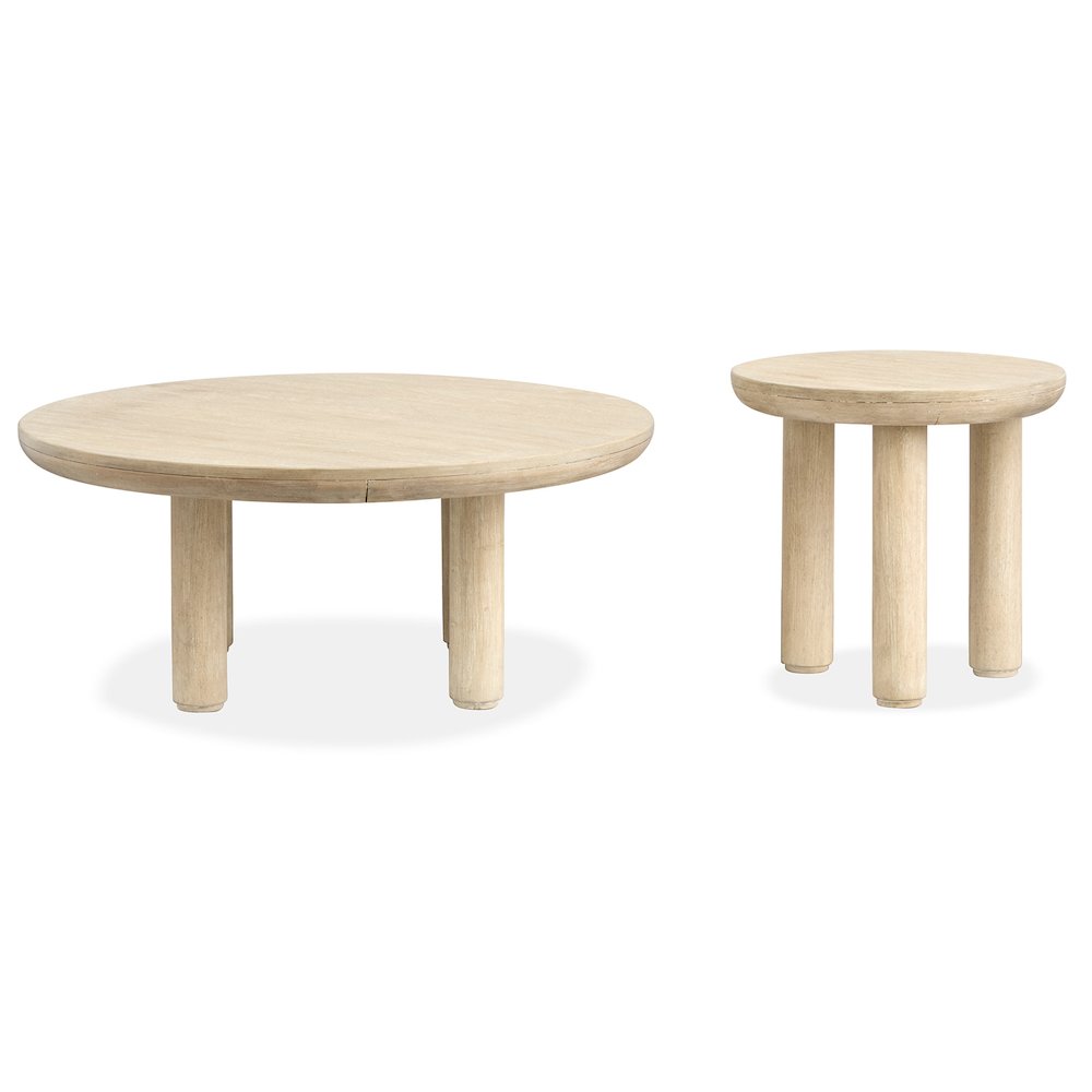 Sunset Cove Sanibel Brown Nesting Cocktail Table With Casters. Picture 4