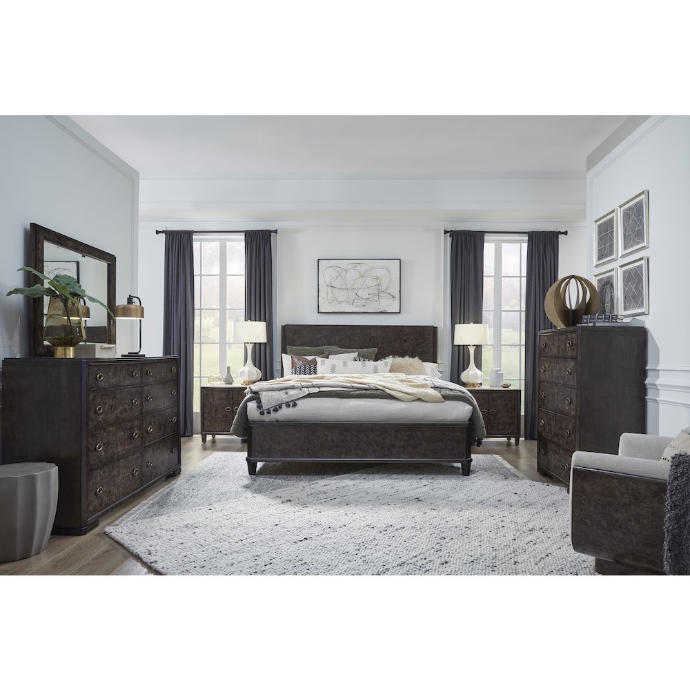 Rowan Espresso King Panel Bed. Picture 7