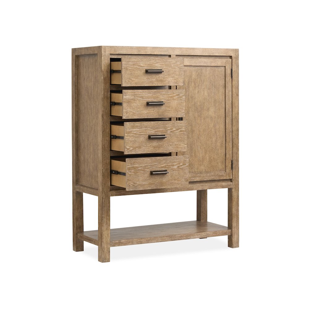 Plum Creek Sierra Brown Door Chest. Picture 4