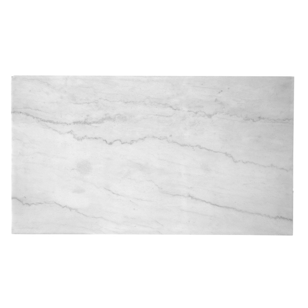 Esme White Marble And Brushed Nickel Rectangular Cocktail Table. Picture 5