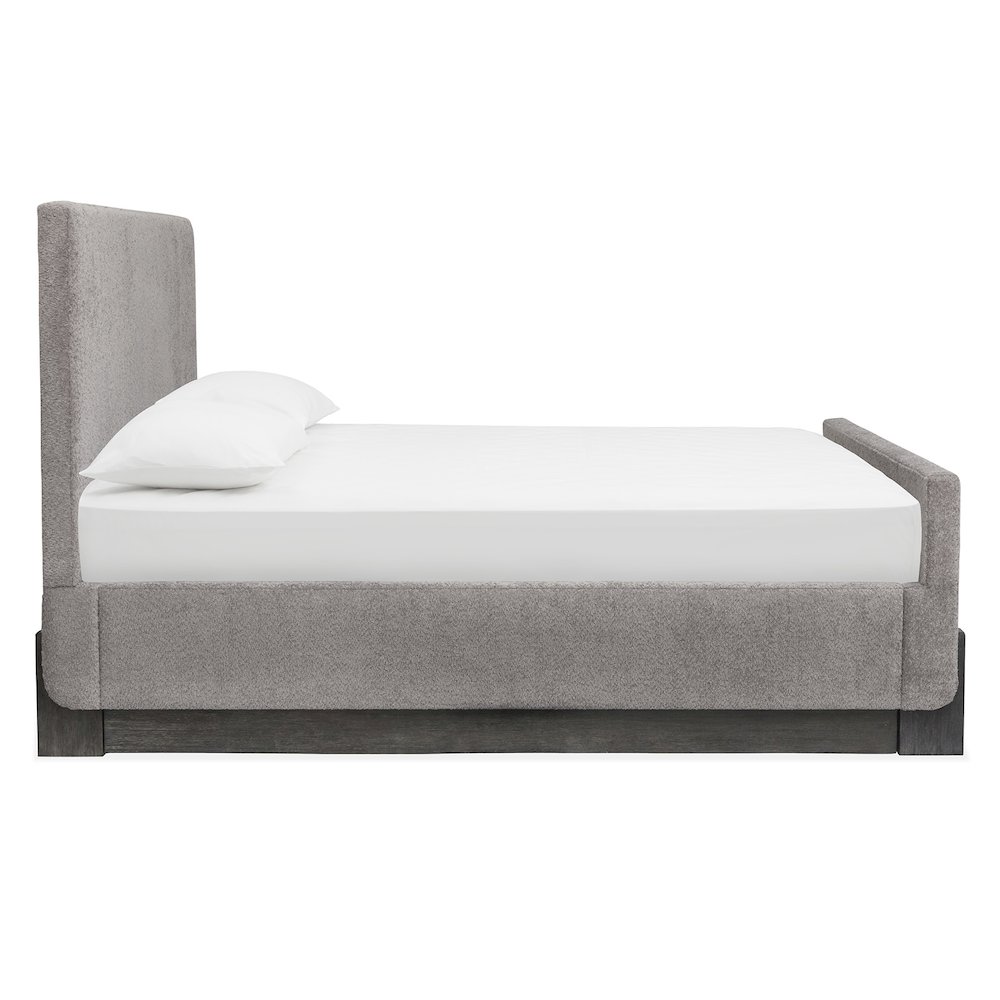 Kinsley Black Heron Queen Upholstered Panel Bed. Picture 3